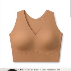 True body lift v neck racer back racer back size m